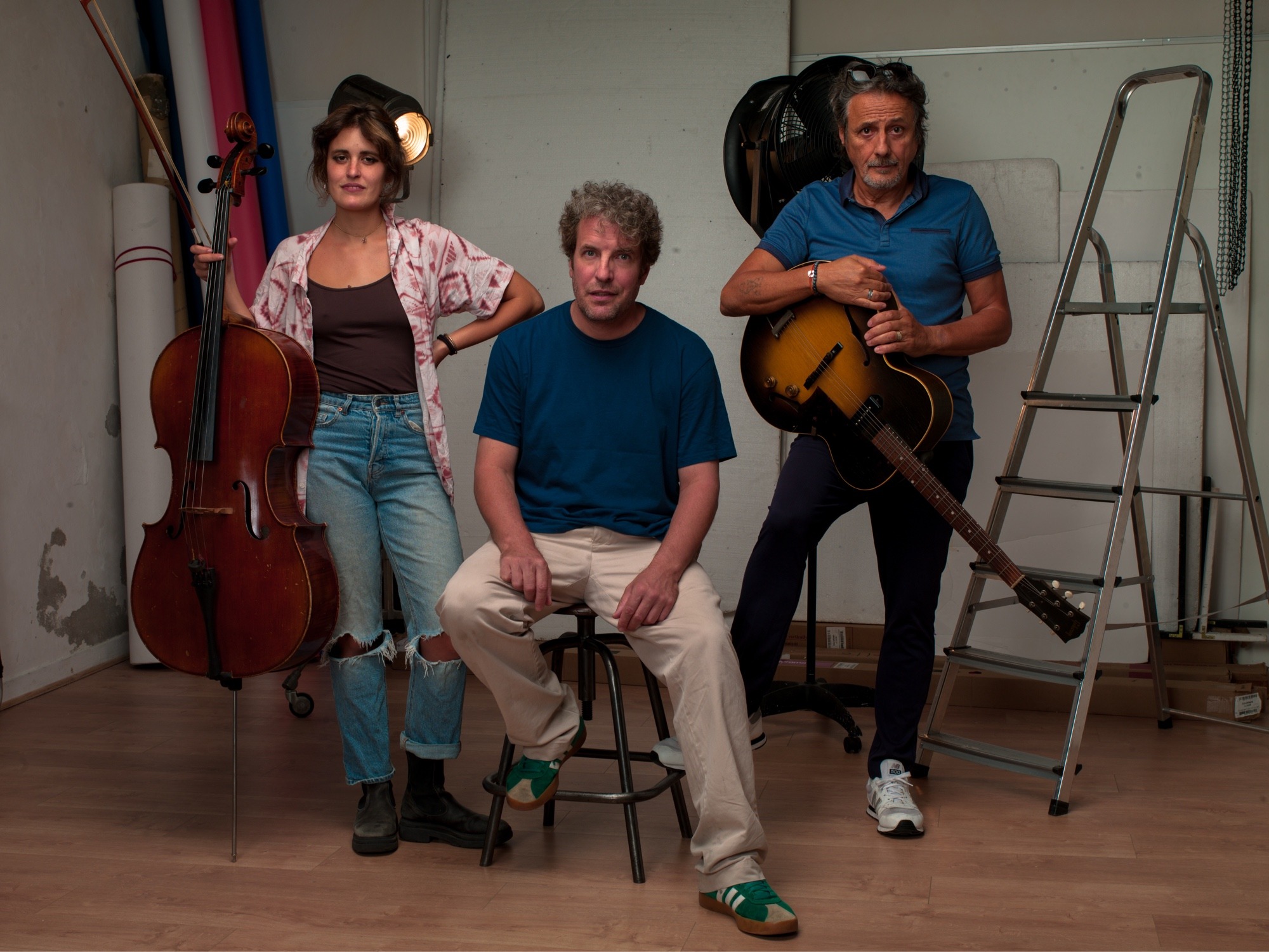 Miren, Thierry Lafitte et Scopy en studio
